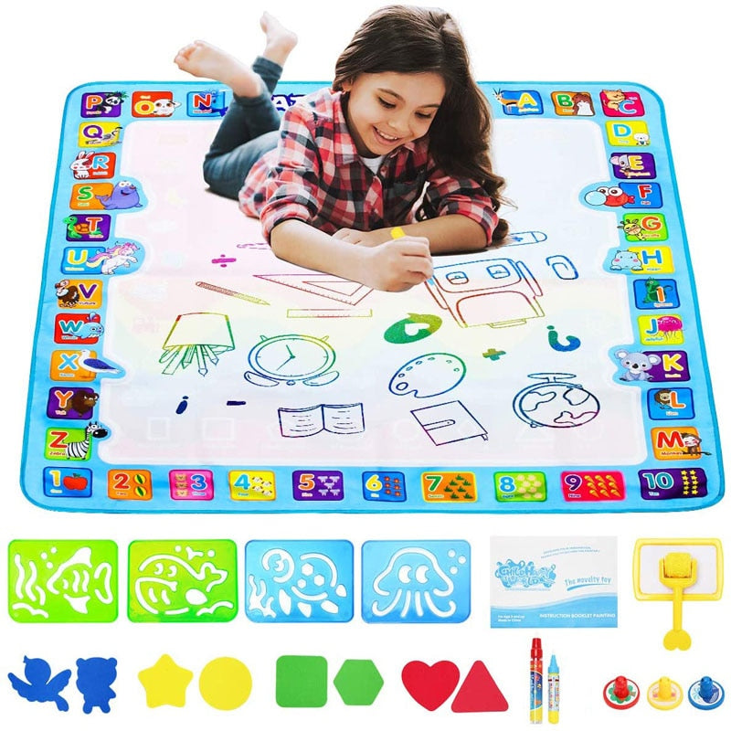 magic water drawing mat RICH ACCESSORIES: The water doodle mat is 100x